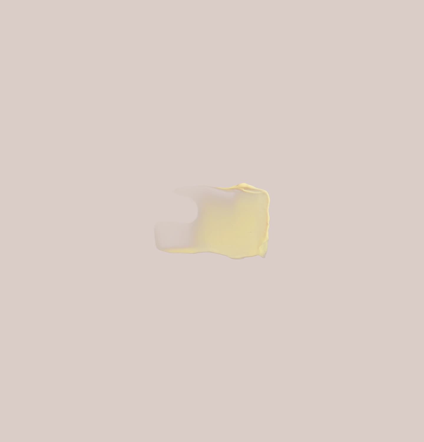 Violet Leaf Hair Balm texture spread onto surface.